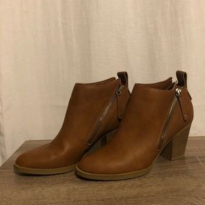 DV by Dolce Vita Brown Ankle Booties